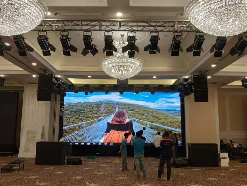 Stage Lighting applied to Vincom Wedding Hall Dong Hoi City